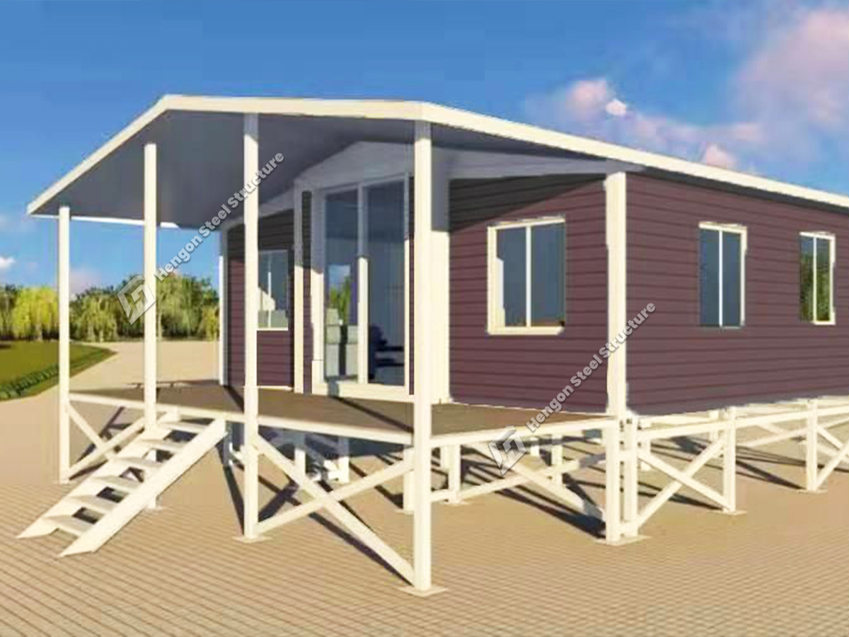 Casa plegable con tejado