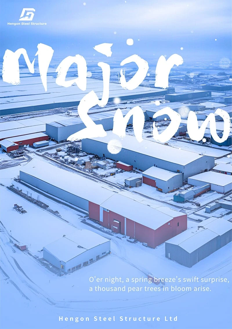 Precauciones para la construcción de edificios de estructuras metálicas en invierno.