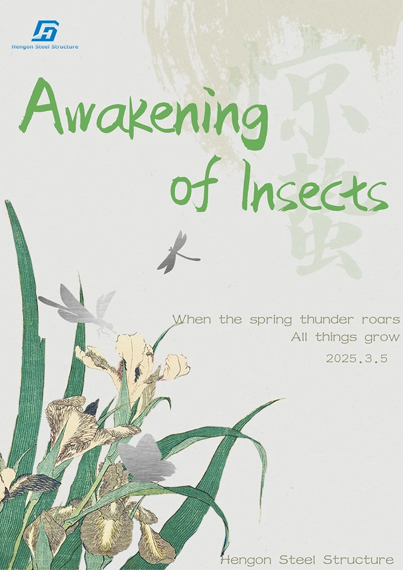 El trueno de spring resuena, los insectos se despiertan